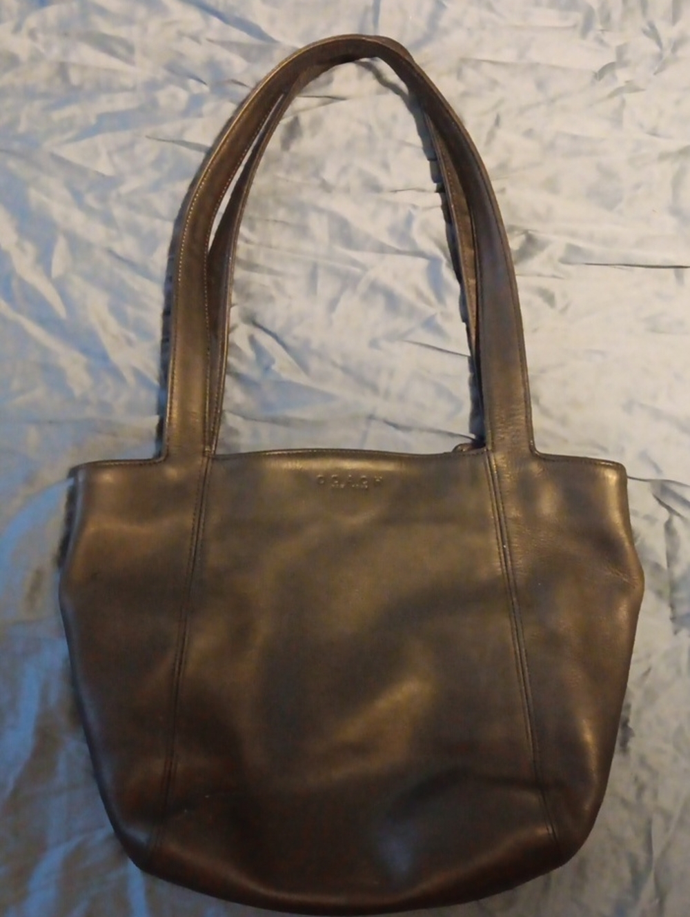 Coach Black Leather Shoulder Tote
